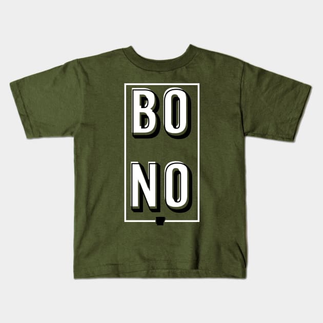 Bono City Block Kids T-Shirt by rt-shirts